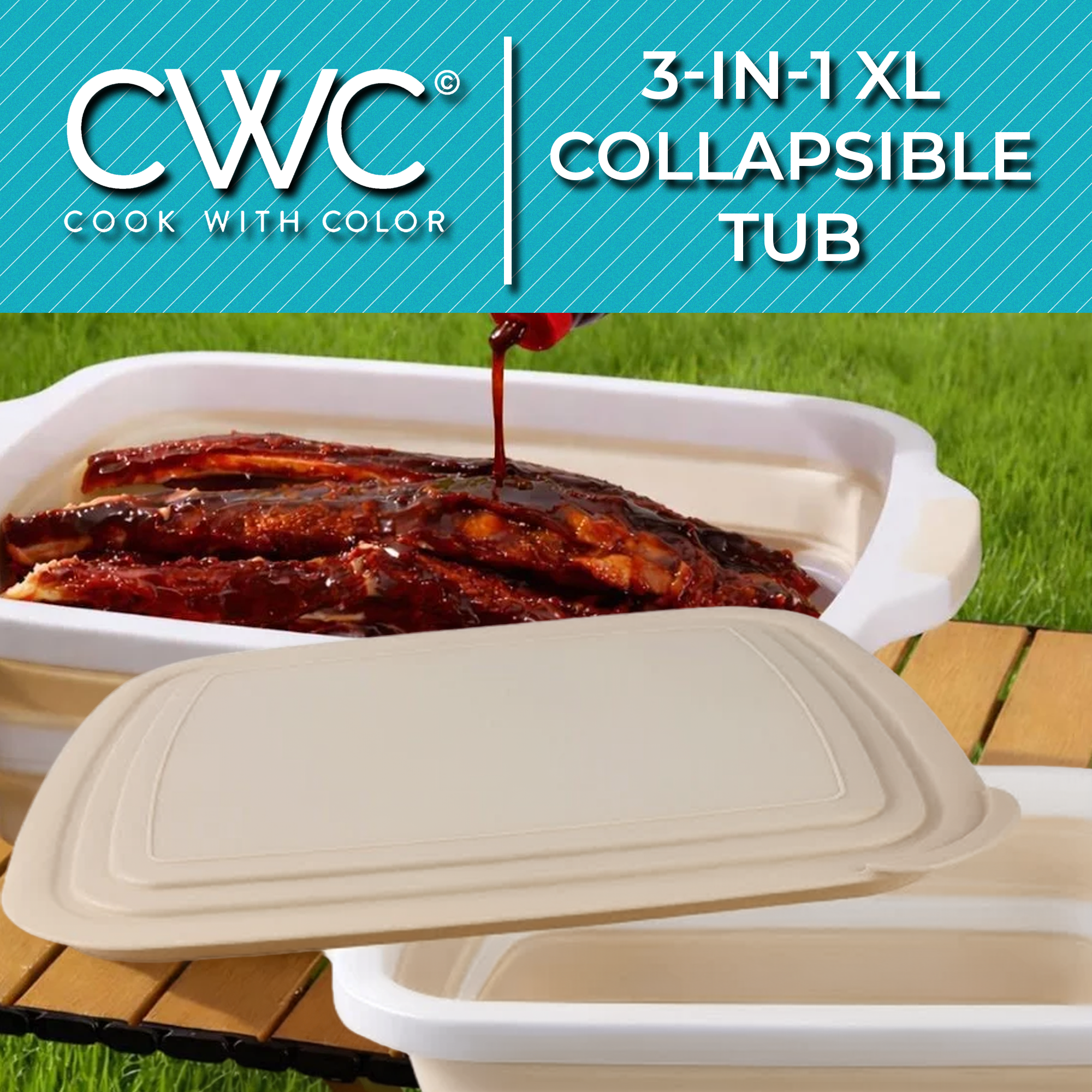 CWC 3-in-1 Collapsible Tub E-Tile
