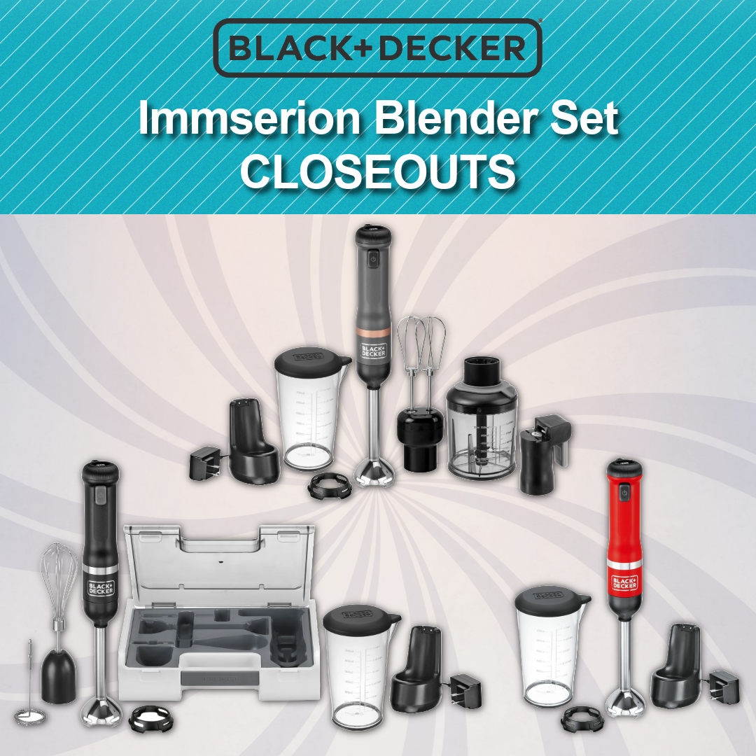 Black+Decker Immersion Blender Set Closeouts