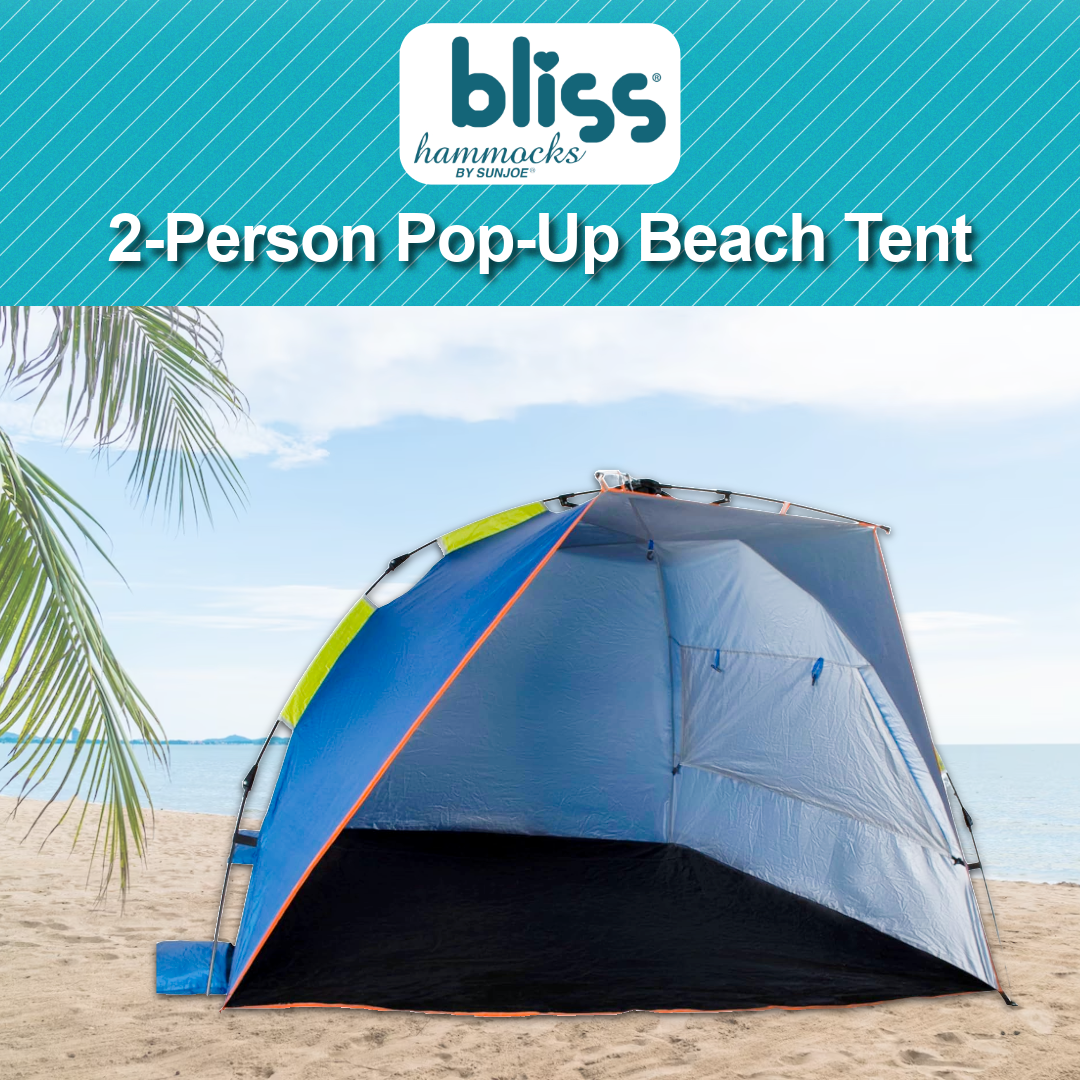 Bliss Hammocks 2-Person Pop-Up Beach Tent
