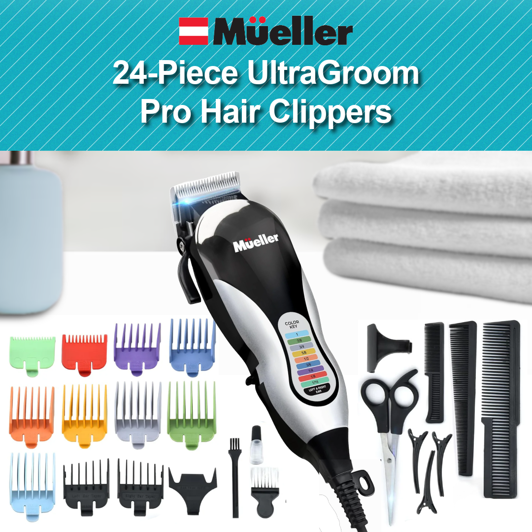 Mueller 24-Pc UltraGroom Clippers Closeout