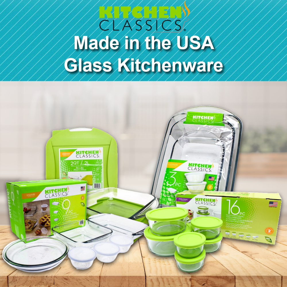 Kitchen Classics Made in USA Glass Kitchenware
