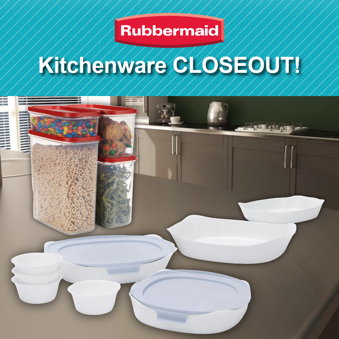 Rubbermaid Kitchenware Closeout