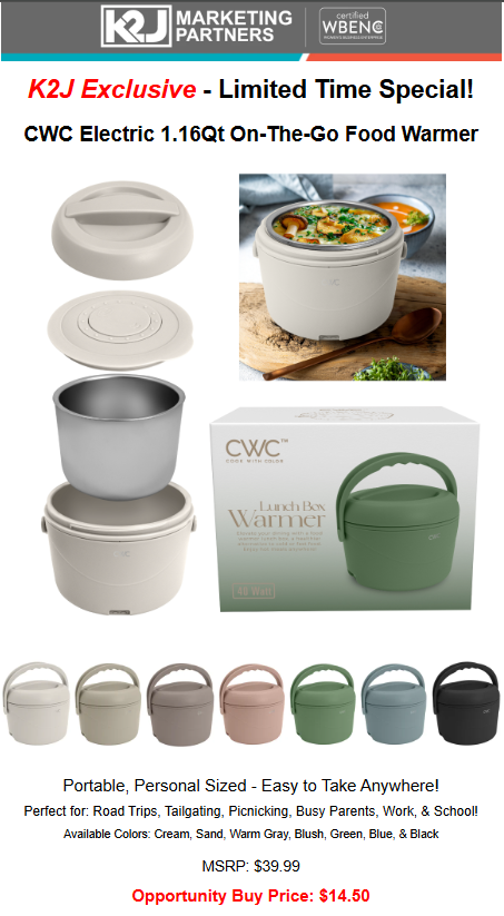 CWC Electric On-The-Go Food Warmer